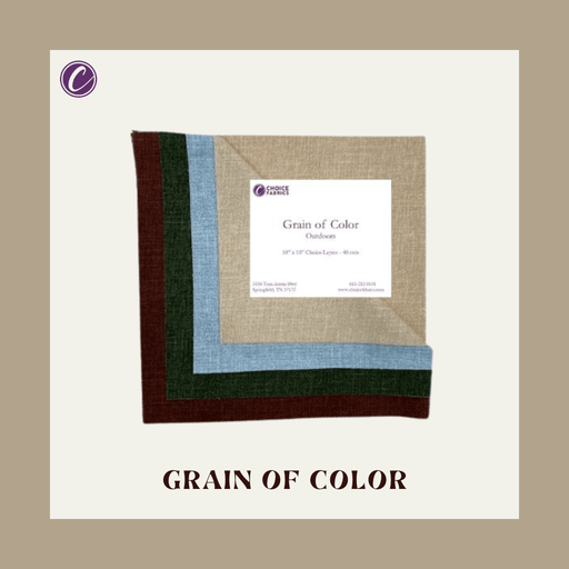 Grain of Color - 10" Squares - Outdoors (40 Squares) - Choice FabricsFE-62280-009