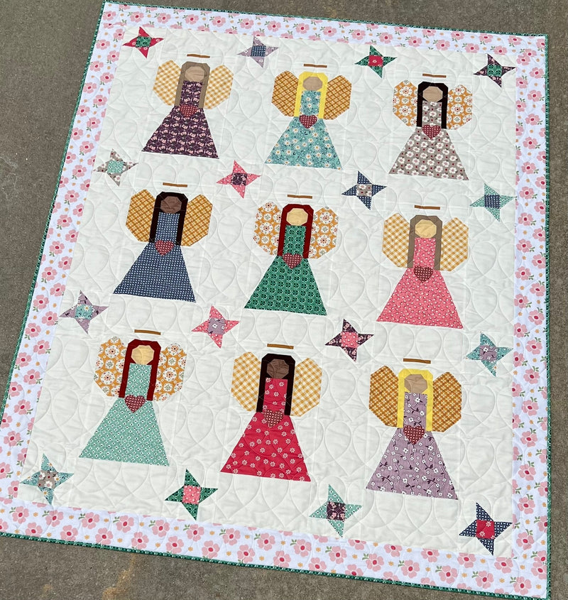 Guardian Angels Quilt Pattern, Paper Print Version Mailed - Choice Fabrics118118
