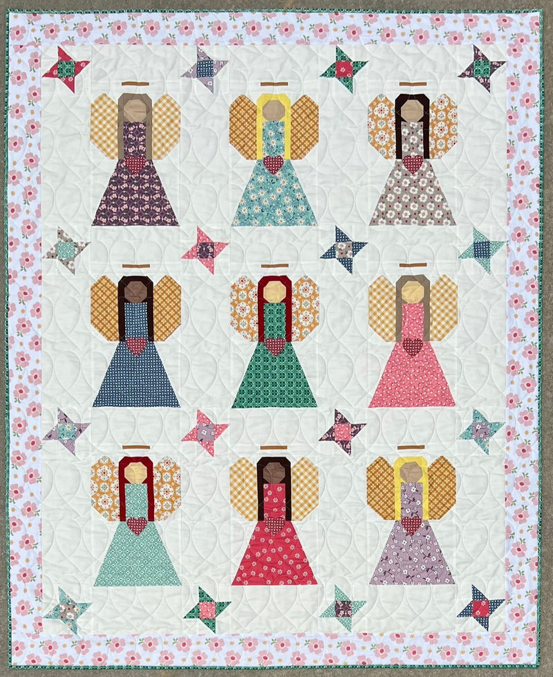 Guardian Angels Quilt Pattern, Paper Print Version Mailed - Choice Fabrics118118