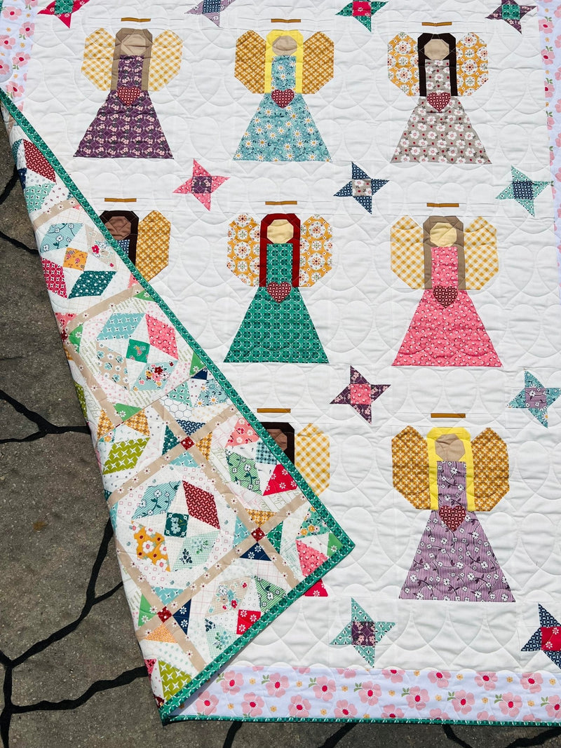 Guardian Angels Quilt Pattern, Paper Print Version Mailed - Choice Fabrics118118