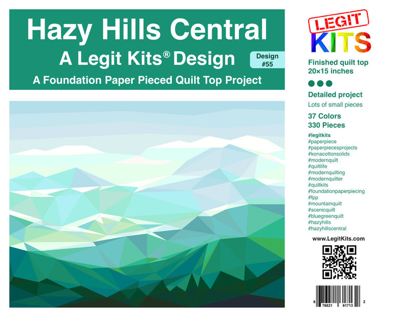 Hazy Hills Central Quilt Kit (CONFETTI)