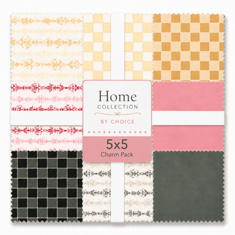 Home Collection - 5"x5" Charm Pack (42 Squares) - Choice FabricsHOME-5X5