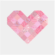 I Love You More Heart Quilted Pillow Pattern - Paper Print Version - Choice Fabricssku-45108228391065