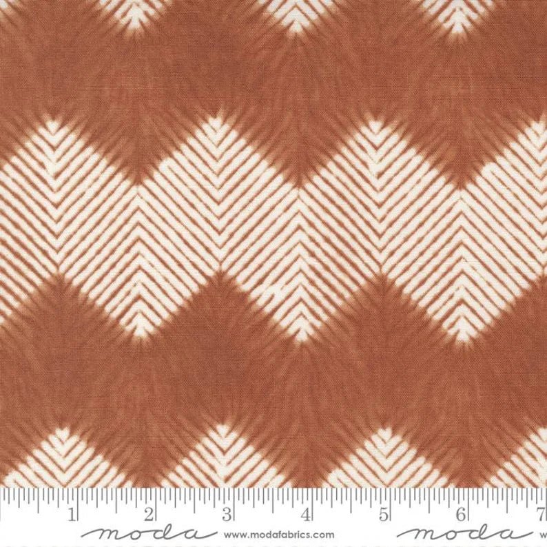 Kawa Chevron Stripe Rust 44"/45" Fabric Per Yard - Choice Fabrics48083-20