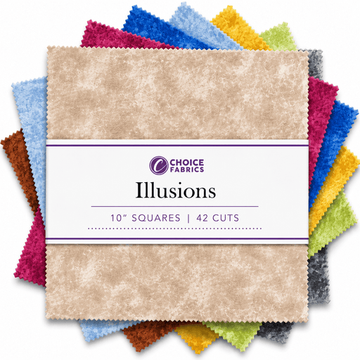 Illusions - 10" Squares (42 Cuts) - Choice FabricsILLUSIONS-10X10