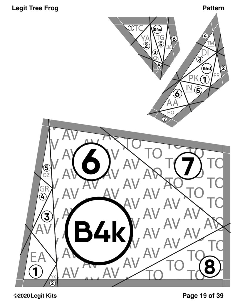 Tree Frog Quilt Kit