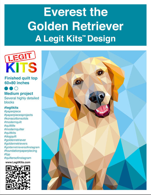 Everest the Retriever Quilt Kit - Choice FabricsQK018