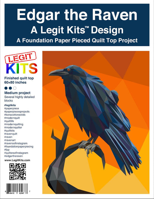 Edgar the Raven Quilt Kit - Choice FabricsQK025