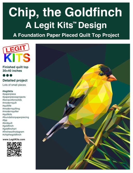 Chip the Goldfinch Quilt Kit - Choice FabricsQK035