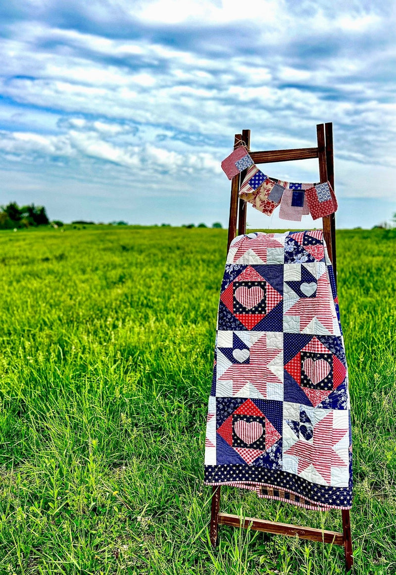 Love of Liberty Quilt Pattern - Paper Print Version, Mailed - Choice Fabricssku-43216118284441