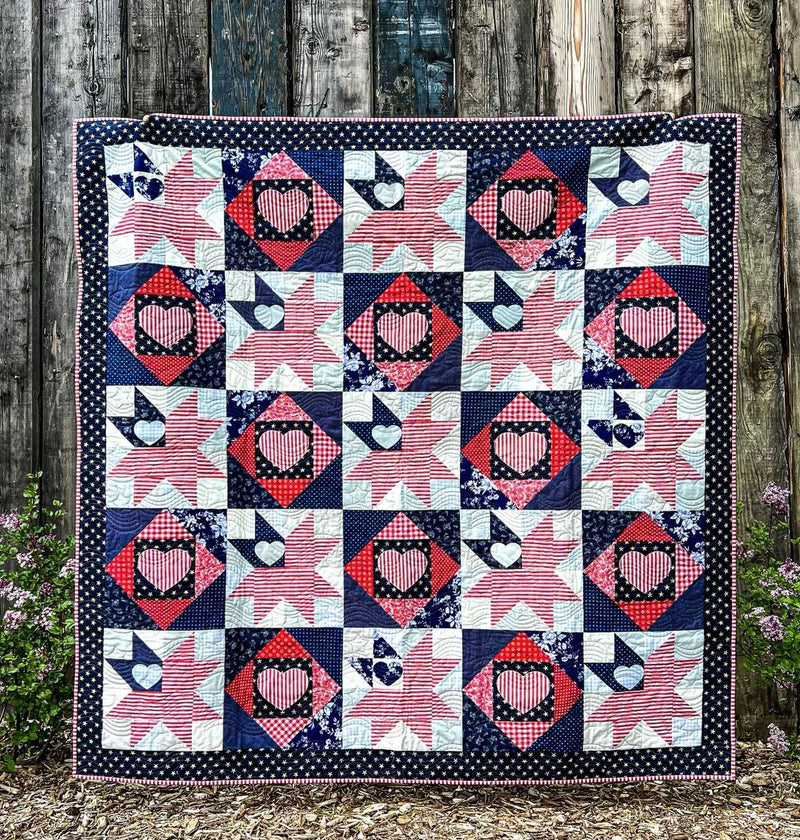 Love of Liberty Quilt Pattern - Paper Print Version, Mailed - Choice Fabricssku-43216118284441