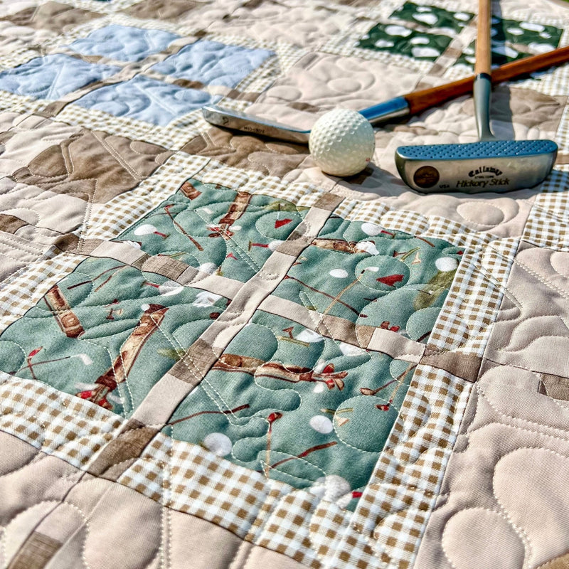 Match Play Argyle Golf Quilt Pattern - Paper Print Version - Choice Fabricssku-45108209418393