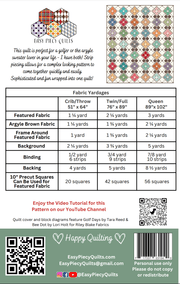Match Play Argyle Golf Quilt Pattern - Paper Print Version - Choice Fabricssku-45108209418393