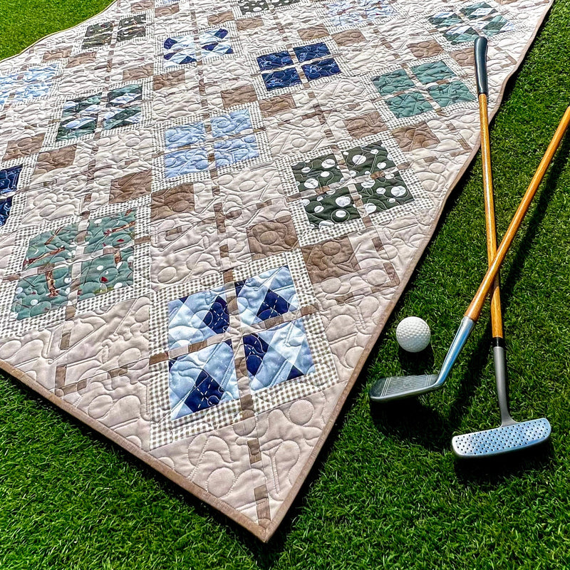 Match Play Argyle Golf Quilt Pattern - Paper Print Version - Choice Fabricssku-45108209418393