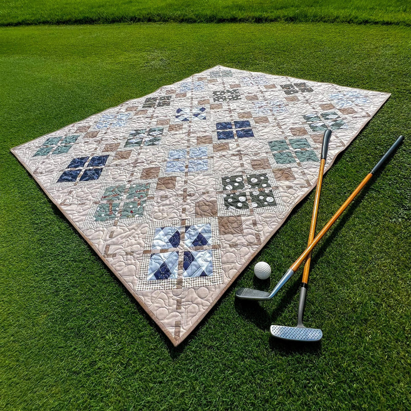 Match Play Argyle Golf Quilt Pattern - Paper Print Version - Choice Fabricssku-45108209418393