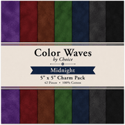 Color Waves Midnight 5"x5" Charm Pack - 42 Squares - Choice FabricsMIDNIGHT-5X5
