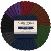 Color Waves Midnight 5"x5" Charm Pack - 42 Squares - Choice FabricsMIDNIGHT-5X5