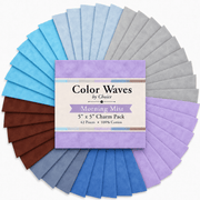 Color Waves Morning Mist 5"x5" Charm Pack - 42 Squares - Choice FabricsMORNING-5X5