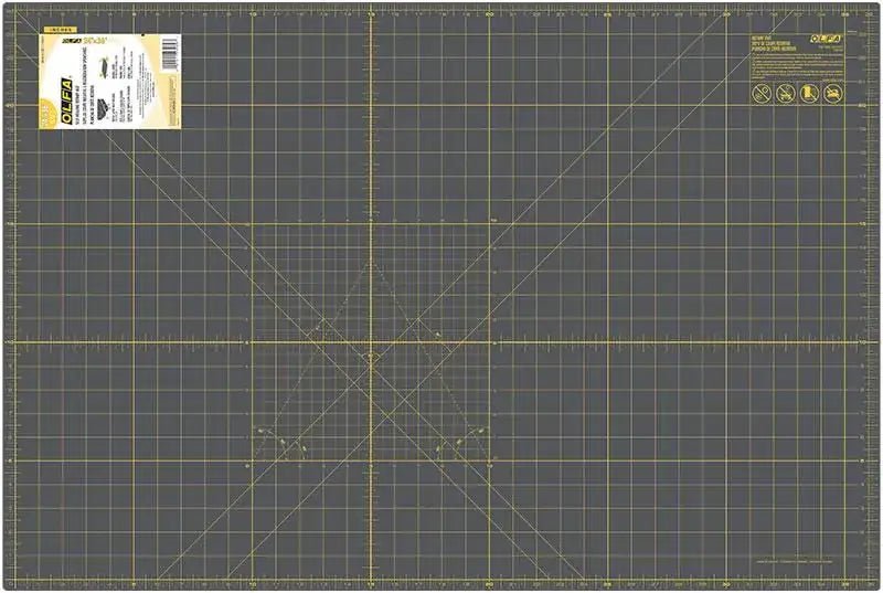 OLFA Double-Sided Self-Healing Cutting Mat Gray 24 in x 36 in - Choice FabricsRM-MG-01/GRY