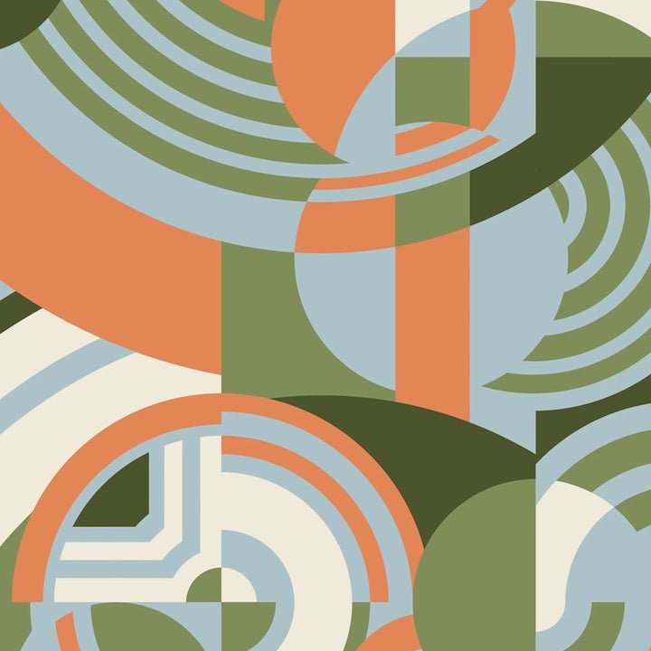 Orange and Green American Bold Hoffman Cotton 44/45 Fabric Per Yard - Choice Fabrics228683