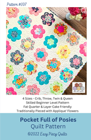 Pocket Full of Posies Quilt - Paper Print Version Mailed - Choice FabricsSKU_1074180768