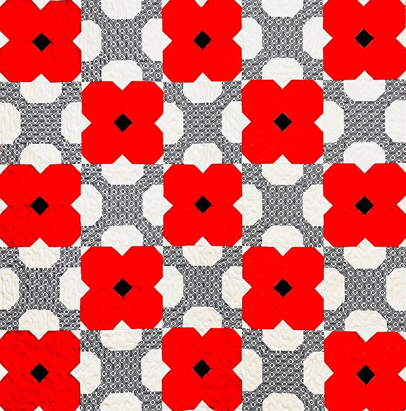 Poppy Quilt Pattern - Paper Print Version, Mailed - Choice Fabricssku-43063284039833