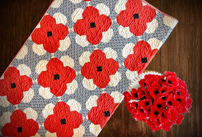 Poppy Quilt Pattern - Paper Print Version, Mailed - Choice Fabricssku-43063284039833