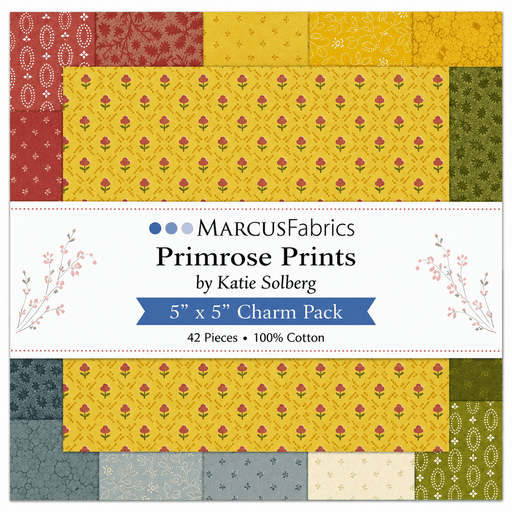 Primrose Prints by Marcus Fabrics - 5x5 Charm Pack (42 Cuts) - Choice FabricsPRIMROSE-5X5