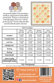 Pumpkin Vines Quilt Pattern - Paper Print Version - Choice Fabrics717337030968
