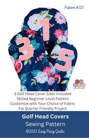 Quilted Golf Head Cover Pattern - Paper Print Version - Choice Fabricssku-45108185596057