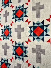 Rugged Cross Quilt Pattern - Paper Print Version - Choice Fabrics717337030999