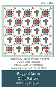 Rugged Cross Quilt Pattern - Paper Print Version - Choice Fabrics717337030999
