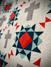 Rugged Cross Quilt Pattern - Paper Print Version - Choice Fabrics717337030999