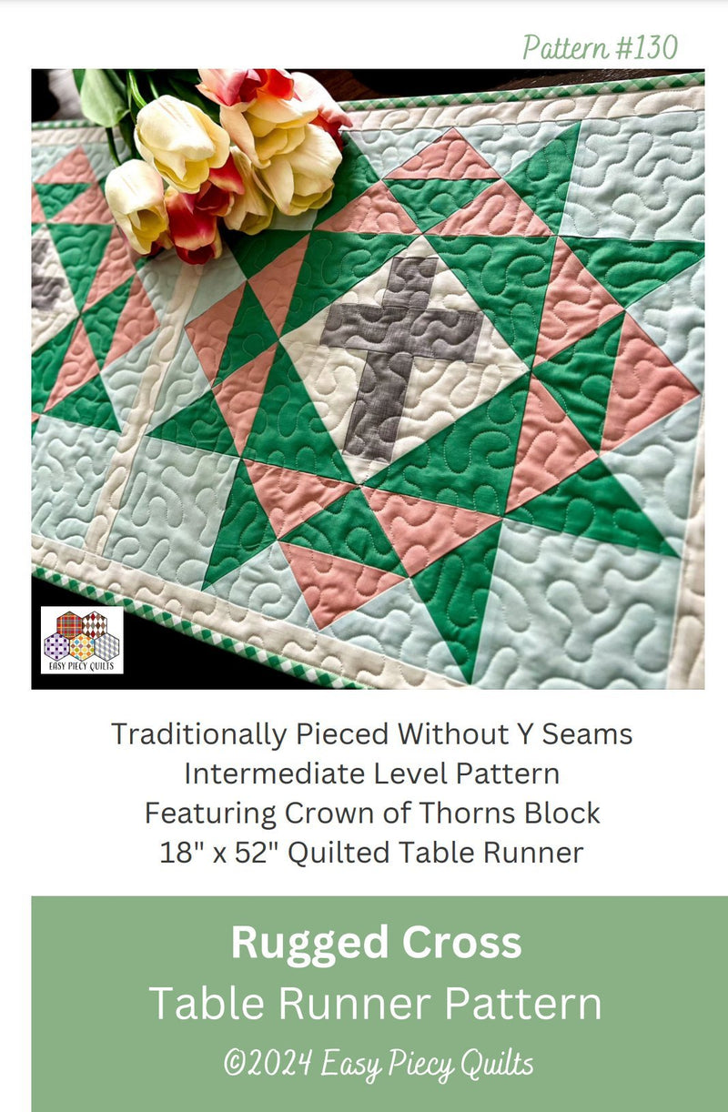 Rugged Cross Table Runner Pattern - Paper Print Version - Choice Fabrics717337031019