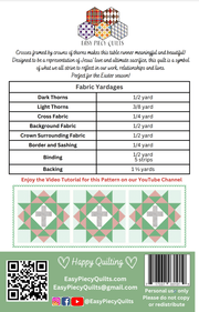 Rugged Cross Table Runner Pattern - Paper Print Version - Choice Fabrics717337031019