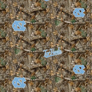 North Carolina Tar Heels - Camo (3-Yard Pack) - Choice FabricsNC1163-3YD