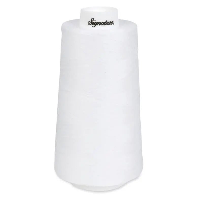 001 White Signature Cotton Thread - Choice FabricsSIGC-001