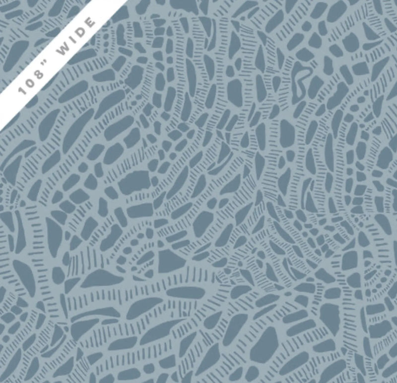 Blue Seashell Serenade Cotton Wideback Fabric per yard - Choice Fabrics227962