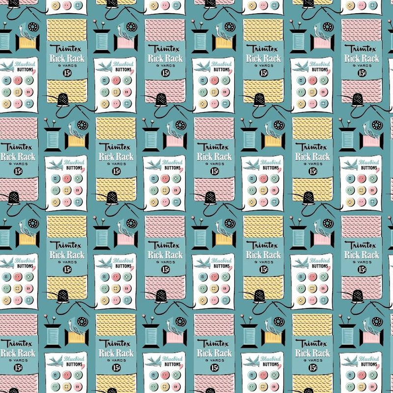 Granny's Sewing Room - Sewing Notions - Blue - Choice FabricsGS25924
