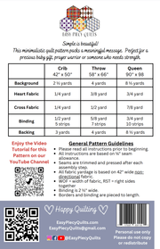 Simple Faith Quilt Pattern - Paper Print Version - Choice Fabricssku-45108186644633