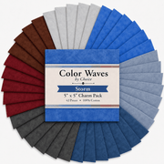 Color Waves Storm 5"x5" Charm Pack - 42 Squares - Choice FabricsSTORM-5X5