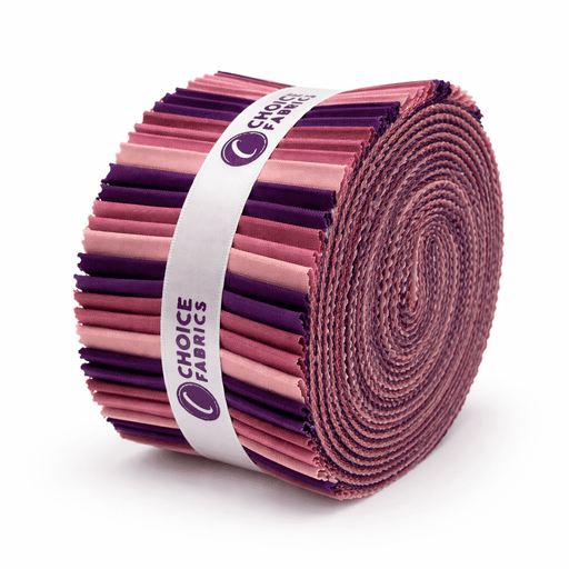 Supreme Solids - 2.5" Roll - Sugar Plum (40 Strips) - Choice FabricsFE-PLUM-001