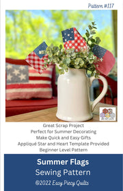 Summer Flags Sewing Pattern - Paper Print Pattern, Mailed - Choice Fabricssku-43225813680281