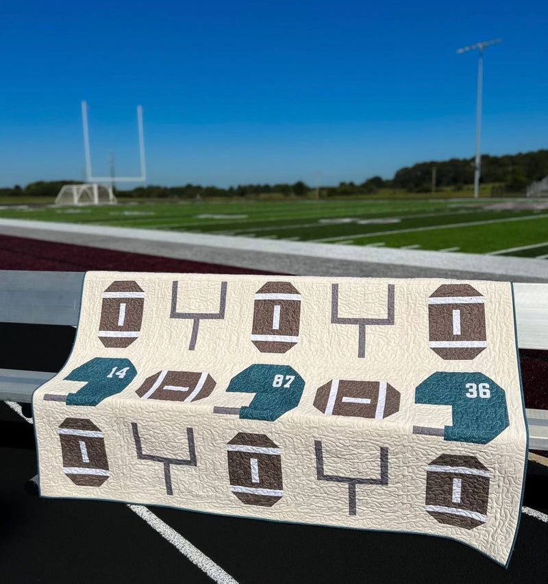Team Football Quilt Pattern - Paper Print Version - Choice Fabrics717337030937