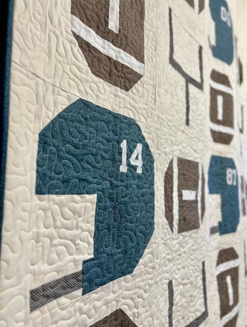 Team Football Quilt Pattern - Paper Print Version - Choice Fabrics717337030937