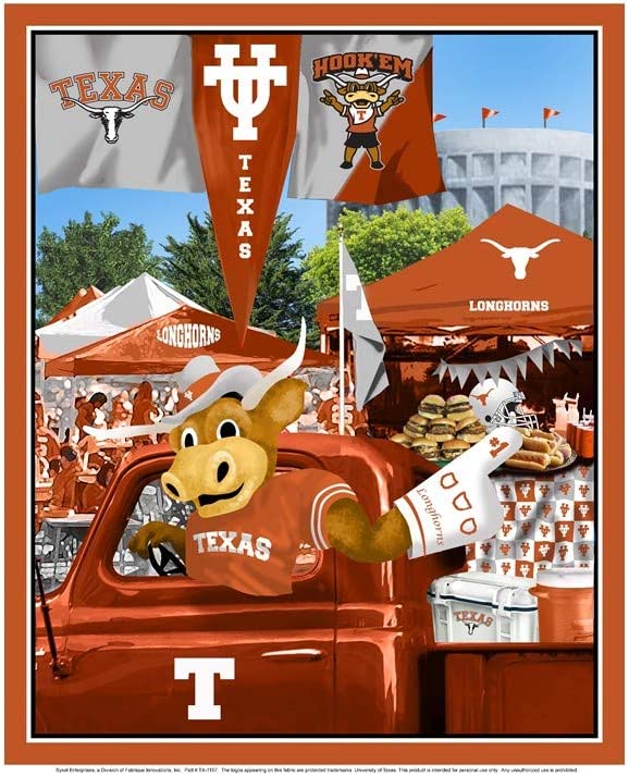 Texas Longhorns - Tailgate Panel - Choice FabricsTX1157