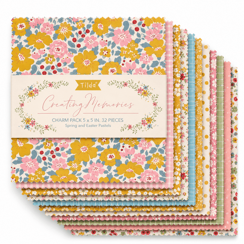 Creating Memories Charm Pack 5" Squares 32pc Spring - Choice FabricsTIL300210