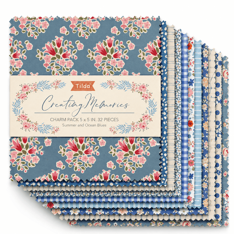 Creating Memories Charm Pack 5" Squares 32pc Summer - Choice FabricsTIL300211