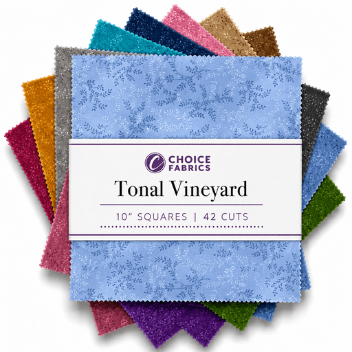 Tonal Vineyard - 10" Squares (42 Cuts) - Choice FabricsVINES-10X10
