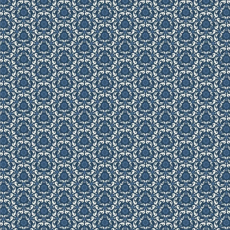 Lakeland Blues - Tri-Damask Dark - Choice FabricsLB25811